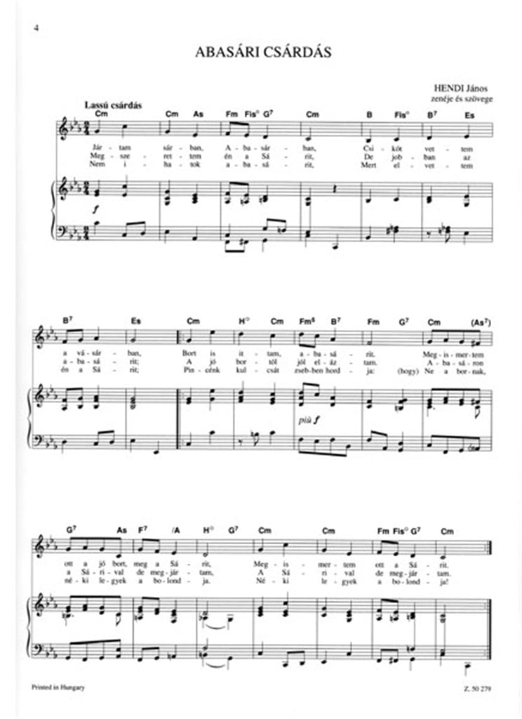 In vino veritas Ungarische Lieder zur geselligen